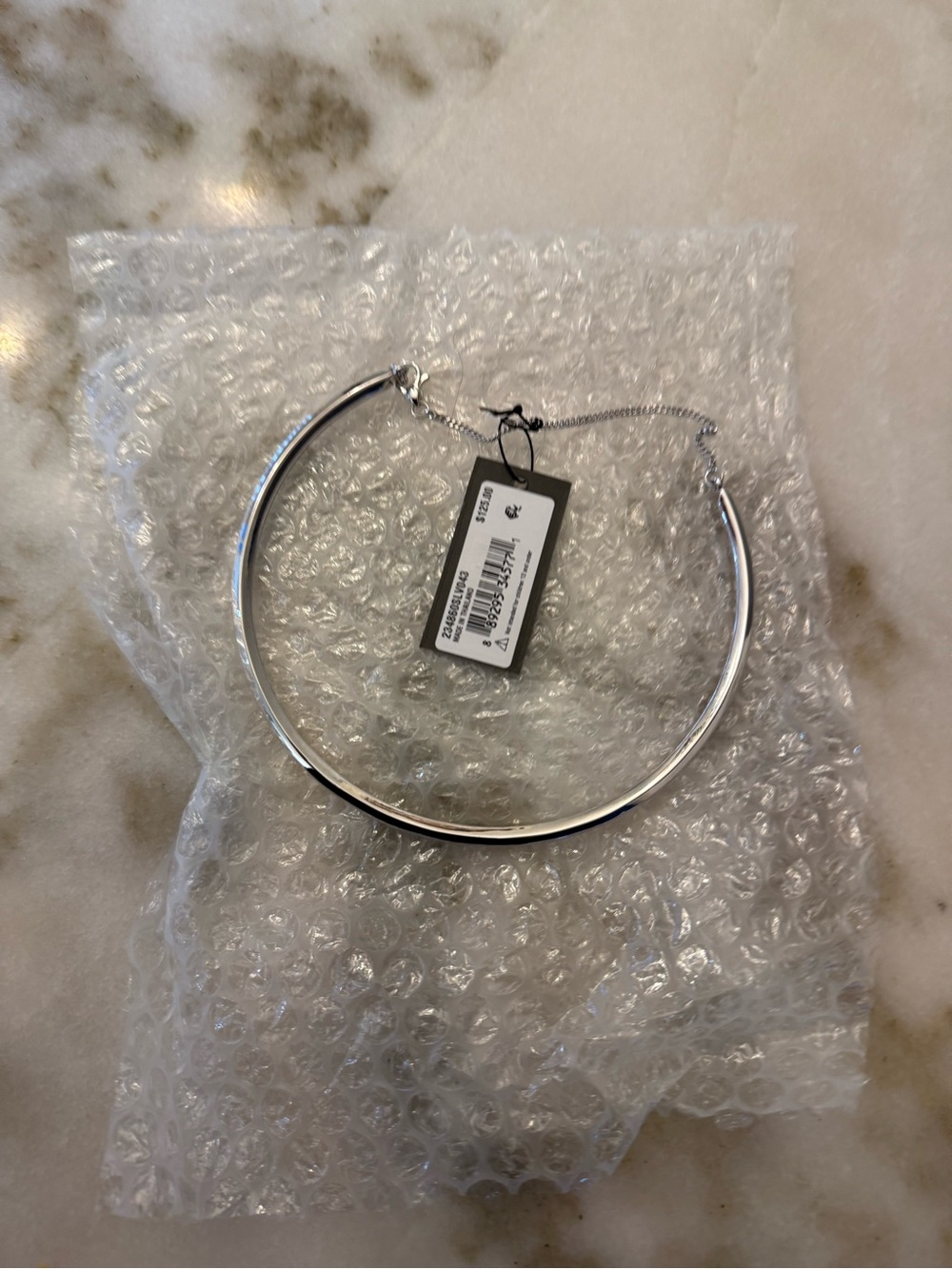 All Saints Sterling Silver Collar Necklace - Sleek Silver Choker